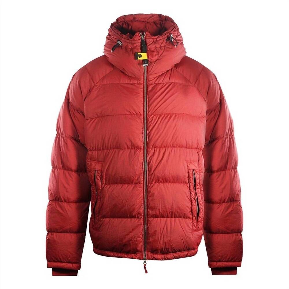 NEW PARAJUMPERS men's norton jacket in red